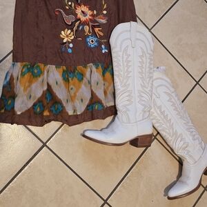 White Tecovas Cowboy Boots